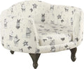 HomePop Upholstered Curved Pet Bed Luxury Cat & Dog Rasied Bed - Bellhaven & Co.