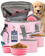 Rubyloo Original Doggy Bag™ Dog Travel Bag for Supplies with Bowls