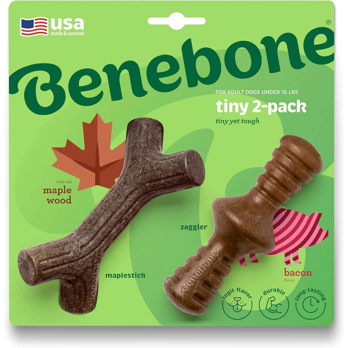 Benebone Medium 4-Pack Dog Toys for Aggressive Chewers - Bellhaven & Co.