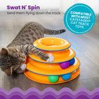 Catstages Tower of Tracks Cat Toy 3-Level Track Tower with 6 Balls Interactive - Bellhaven & Co.
