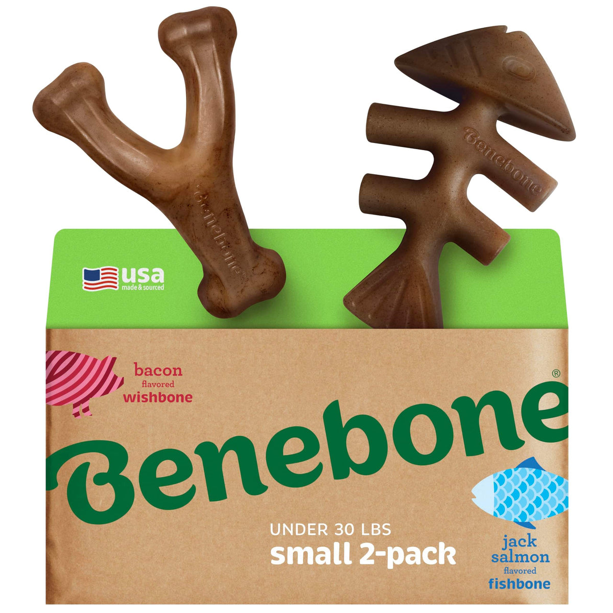 Benebone Medium 4-Pack Dog Toys for Aggressive Chewers - Bellhaven & Co.