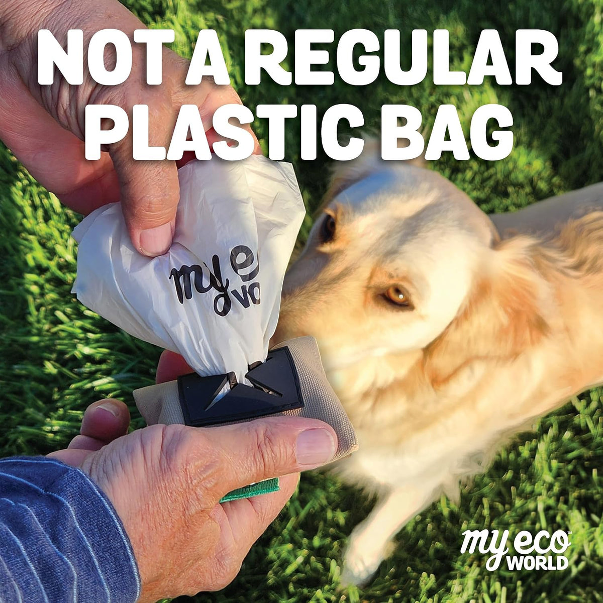 MyEcoWorld® Compostable Pet Poop Bags Made with Corn and Other Certified Compostable