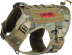 OneTigris Tactical Dog Harness Vest No-Pull Service Dog Vest  Multiple Colors XXS-XL