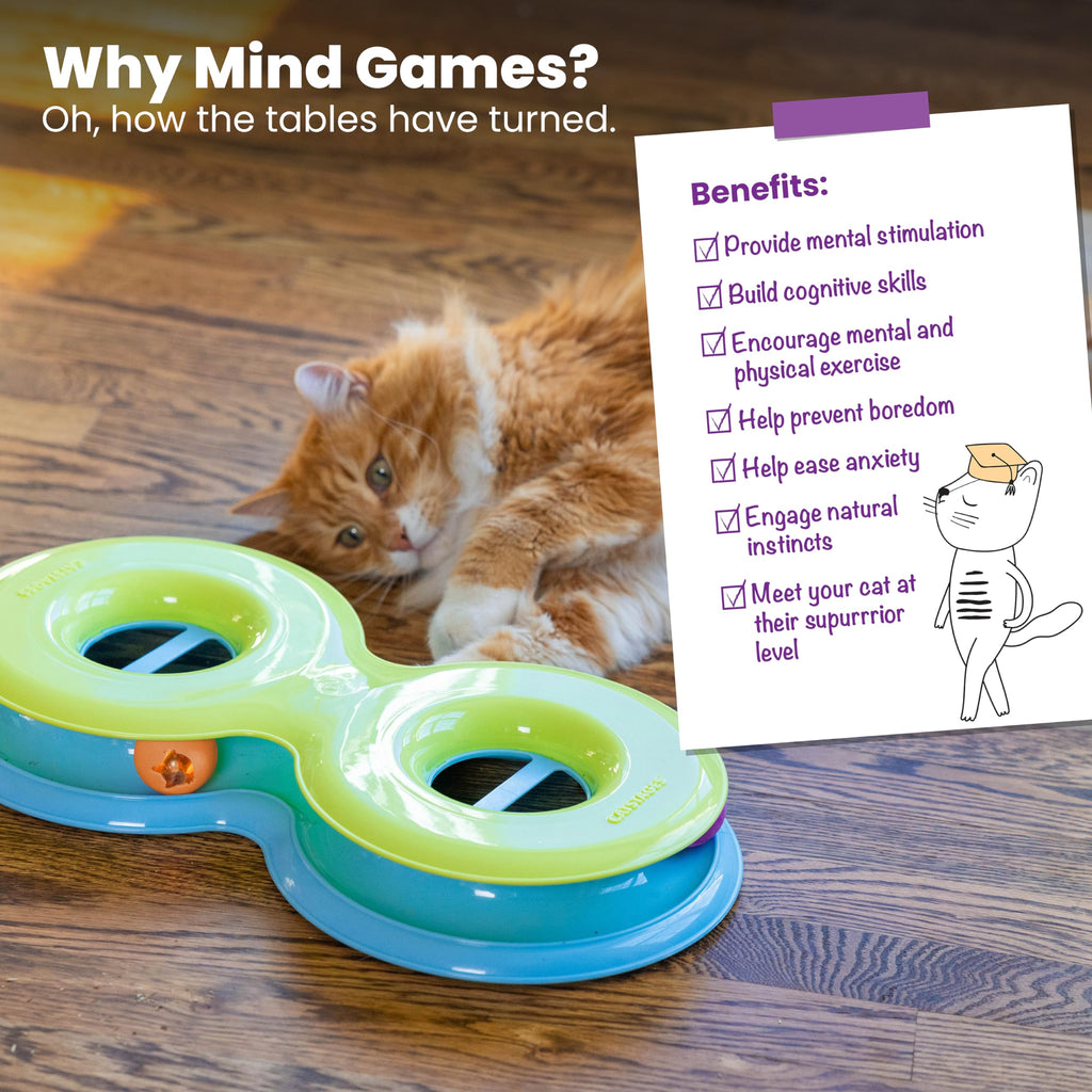 Catstages Tower of Tracks Cat Toy 3-Level Track Tower with 6 Balls Interactive - Bellhaven & Co.