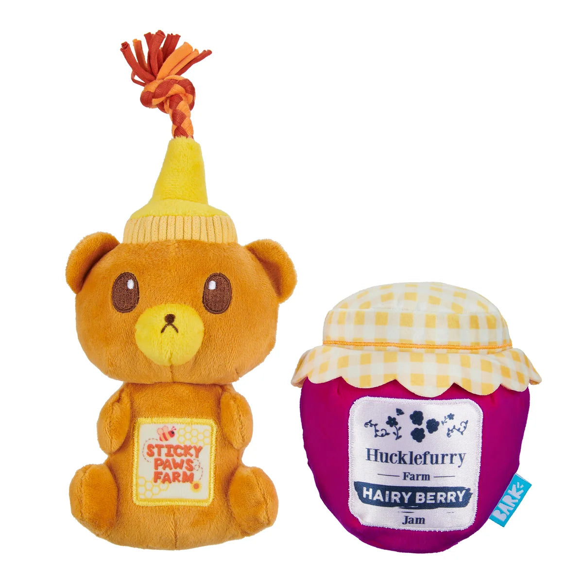 That's My Jam, Honey Plush Dog Toys 2 Pack - Bellhaven & Co.