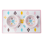 White Chewy Vuiton Bowls & Mat Bundle - Bellhaven & Co.