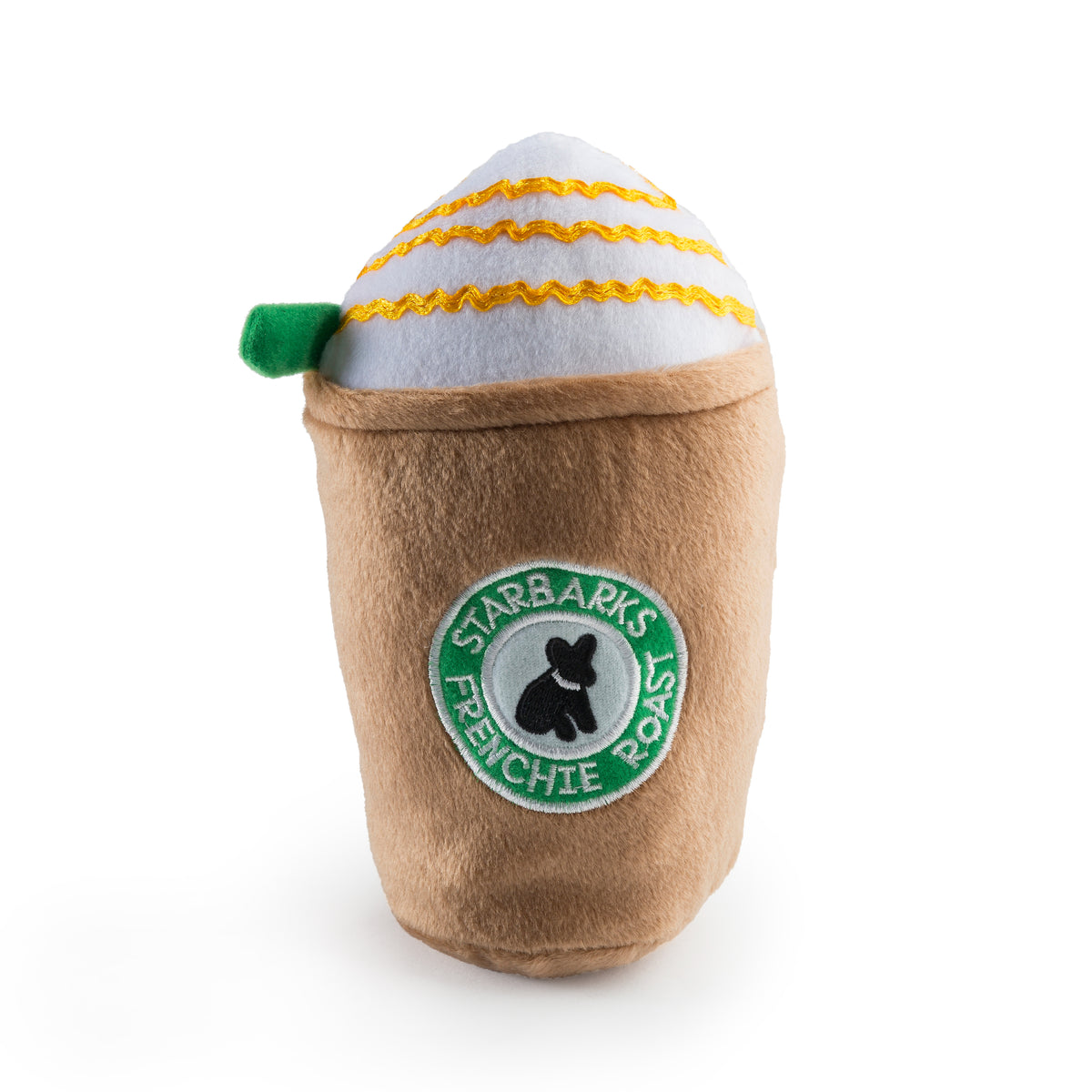 Starbarks Frenchie Roast Plush Toy with Straw - Bellhaven & Co.