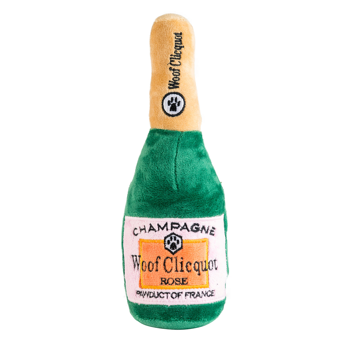 Woof Clicquot Rose' Plush Dog Toy - Bellhaven & Co.