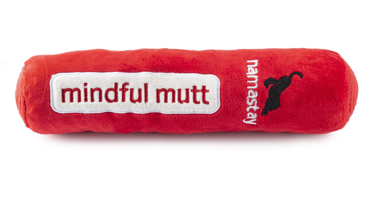 Chewlulemon Yoga Mat | Squeaky Plush Dog Toy with Crinkle & Mesh Lining - Bellhaven & Co.