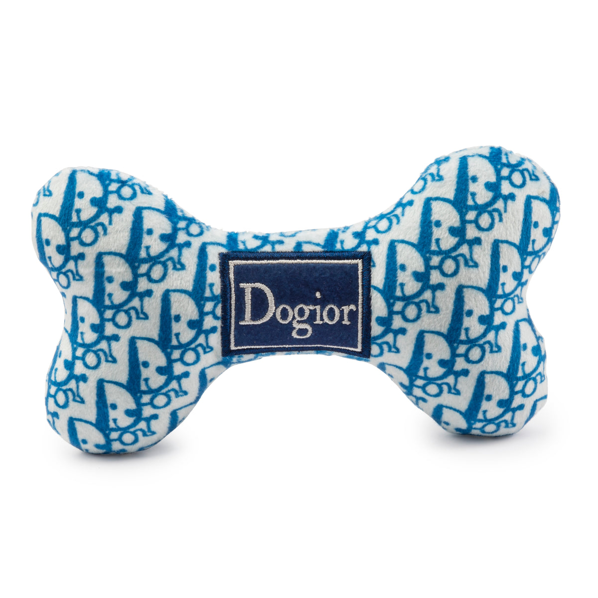Dogior Bone | Squeaky Plush Dog Toy with Crinkle & Mesh Lining - Bellhaven & Co.