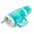 Snuggly Cup - Teal | Squeaky Plush Dog Toy with Crinkle & Mesh Lining - Bellhaven & Co.