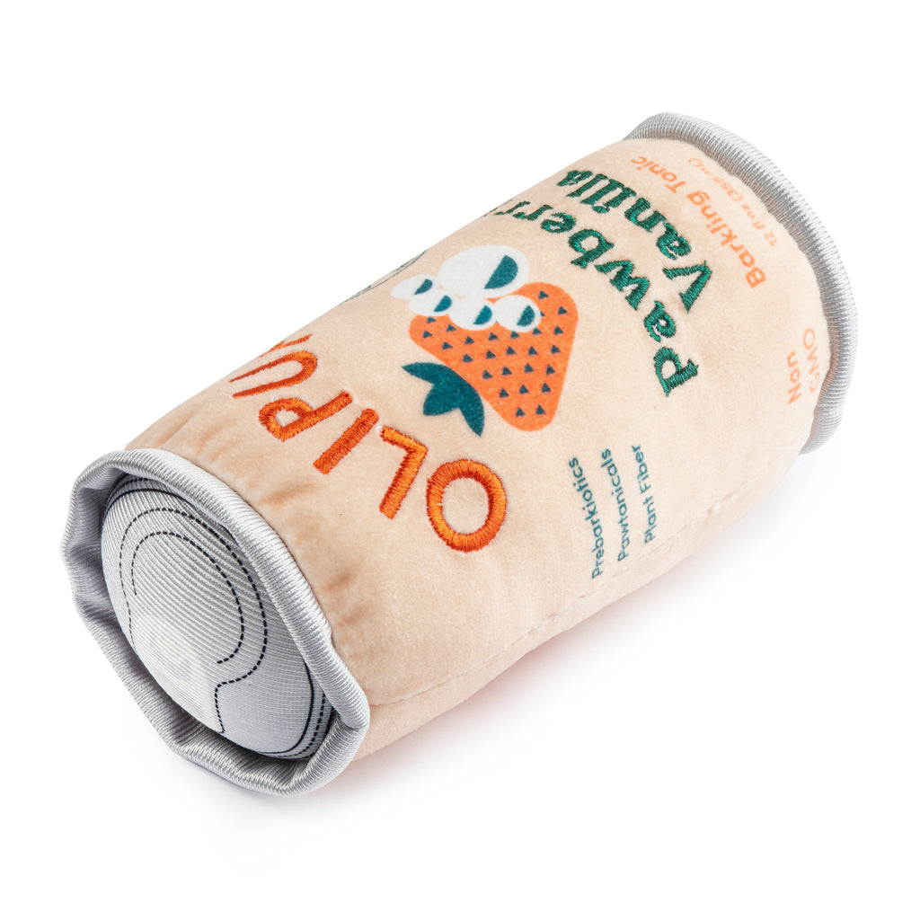 Olipup - Pawberry Vanilla | Squeaky Plush Dog Toy with Crinkle & Mesh Lining - Bellhaven & Co.