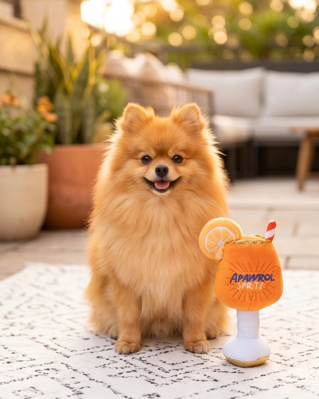 Apawrol Spritz | Squeaky Plush Dog Toy with Crinkle & Mesh Lining - Bellhaven & Co.