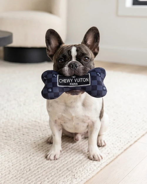 Black Checker Chewy Vuiton Bone - Bellhaven & Co.