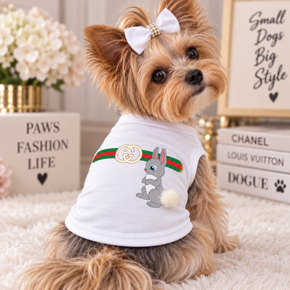 Gucchewi Bunny- Dog Shirt