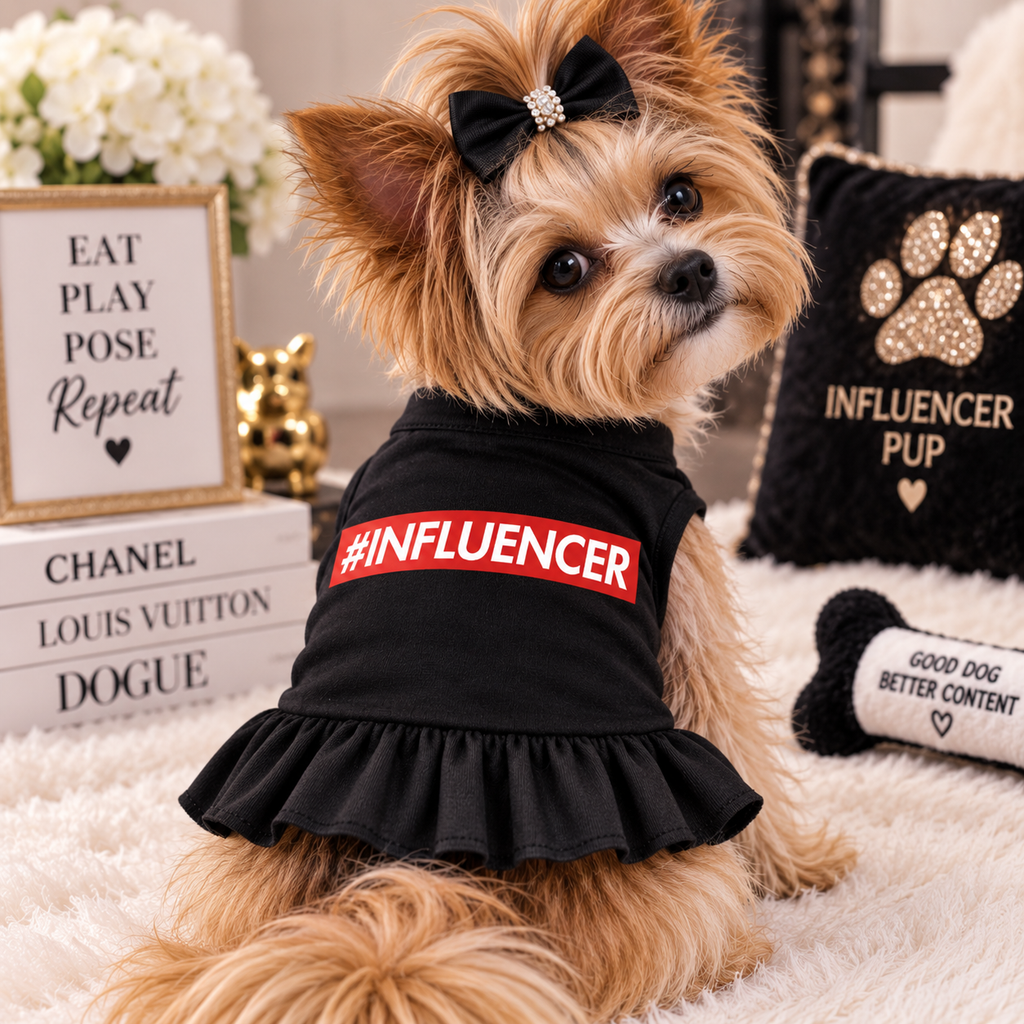 #INFLUENCER - Dog Dress, Tee or Hoodie