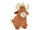 Floppy Highland Cow Squeaker Dog Toy 10" - Bellhaven & Co.