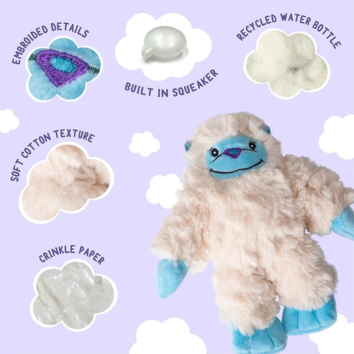 Cuddly Young Yeti Plush Dog Toy 7" - Bellhaven & Co.