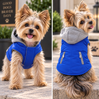 Bark Fifth Avenue Reversible Hooded Pet Coat in Multiple Colors